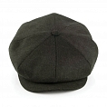 City Sport Loden Wool Newsboy Cap - Dark Green