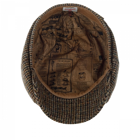 Кепка восьмиклинка Stetson Hatteras Harris Tweed Brown