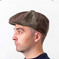 Коричневая восьмиклинка Hatman of Ireland в ёлочку