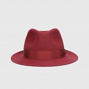 3Картинка Красная фетровая шляпа Borsalino Fedora