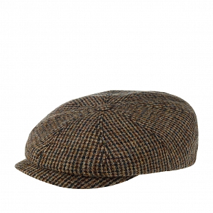 2Картинка Кепка восьмиклинка Stetson Hatteras Harris Tweed Brown 