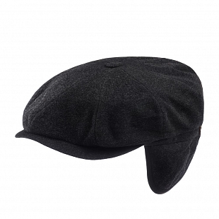 4Картинка Кепка восьмиклинка Stetson Hatteras EF Dark Grey