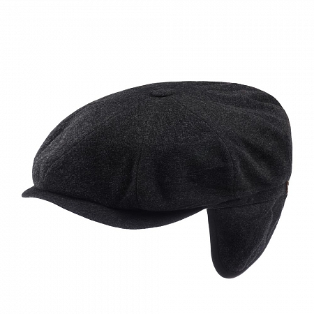 Кепка восьмиклинка Stetson Hatteras EF Dark Grey