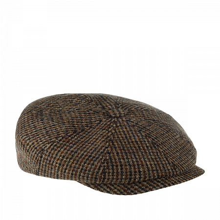 Кепка восьмиклинка Stetson Hatteras Harris Tweed Brown