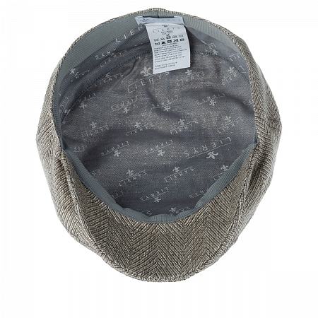 Прямая кепка Lierys Kent Herringbone Linen Light-Brown