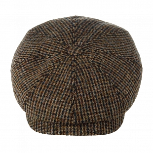 3Картинка Кепка восьмиклинка Stetson Hatteras Harris Tweed Brown 