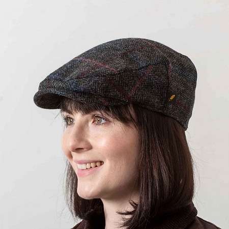 Чёрная гладкая кепка Hatman of Ireland Aran