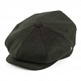 City Sport Loden Wool Newsboy Cap - Dark Green
