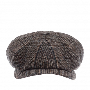 3Картинка Кепка восьмиклинка Stetson Hatteras Wool Brown/Grey