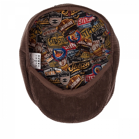 Кепка восьмиклинка Stetson 8-Panel Carduroy Garage Theme