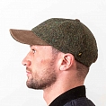 Тёмно-зелёная бейсболка Hatman of Ireland соль и перец