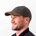 Тёмно-серая бейсболка Hatman of Ireland соль и перец