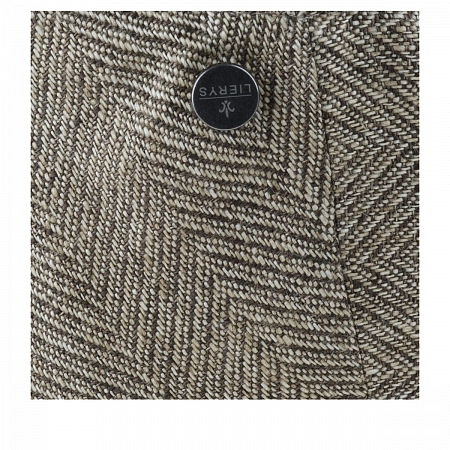 Прямая кепка Lierys Kent Herringbone Linen Light-Brown