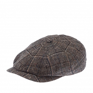 2Картинка Кепка восьмиклинка Stetson Hatteras Wool Brown/Grey